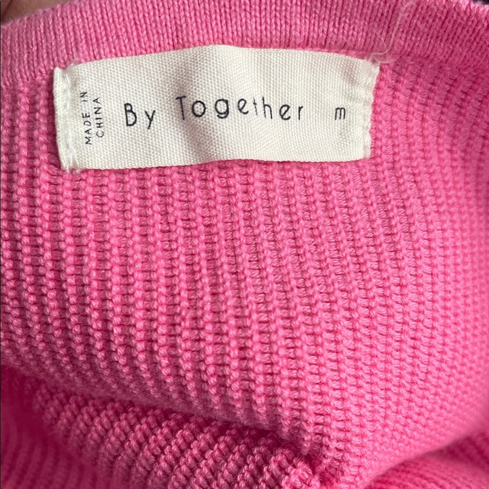 Pink Ribbed Tank Top - Picture 3 of 4